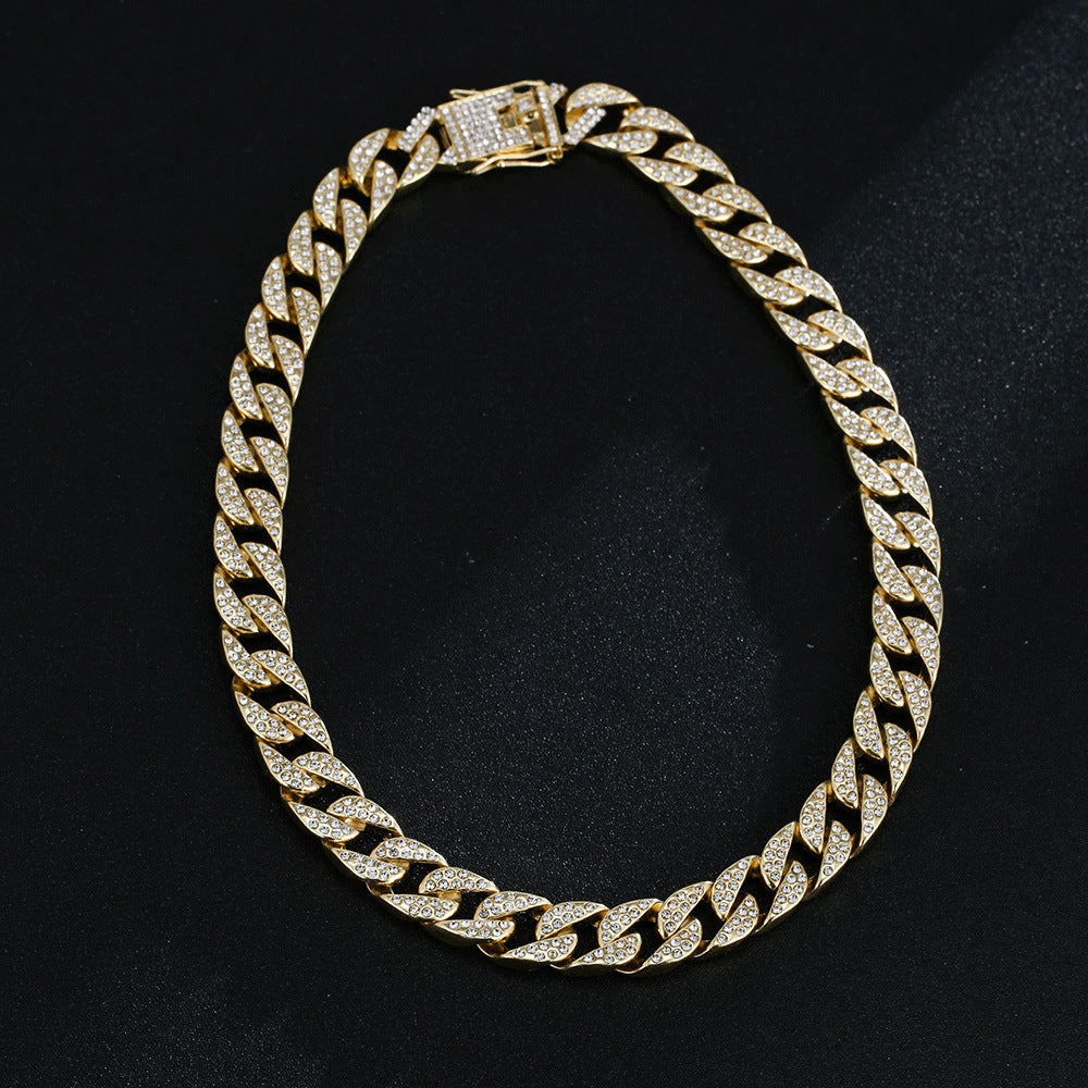 Full Diamond Inlaid Necklace