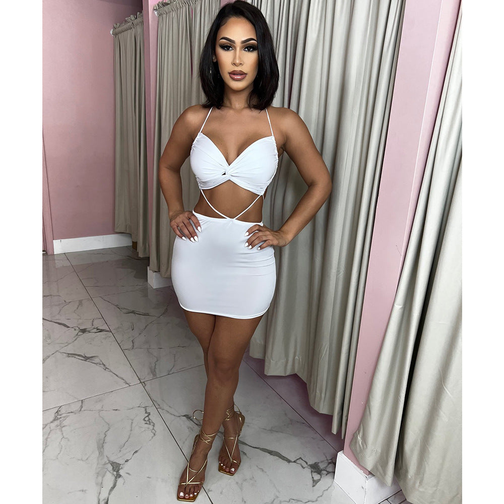 Women's Tight Cross Lace-up Dress