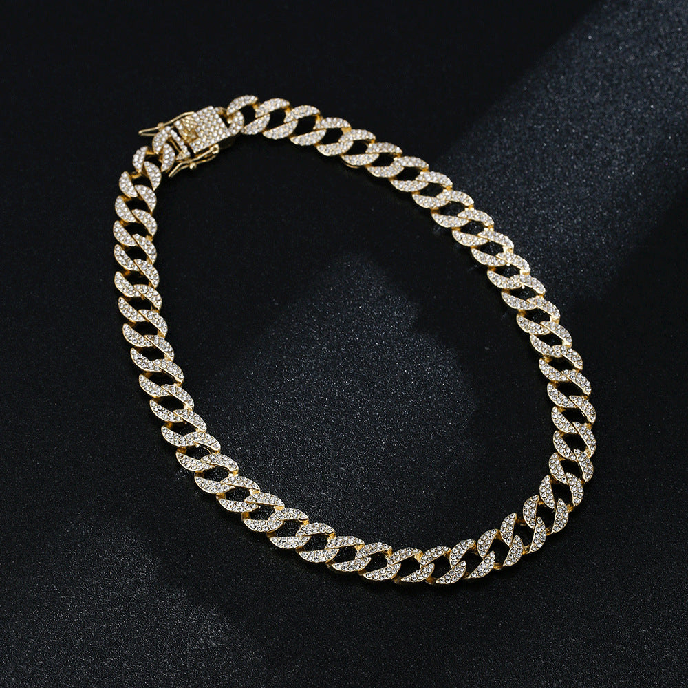 Full Diamond Inlaid Necklace