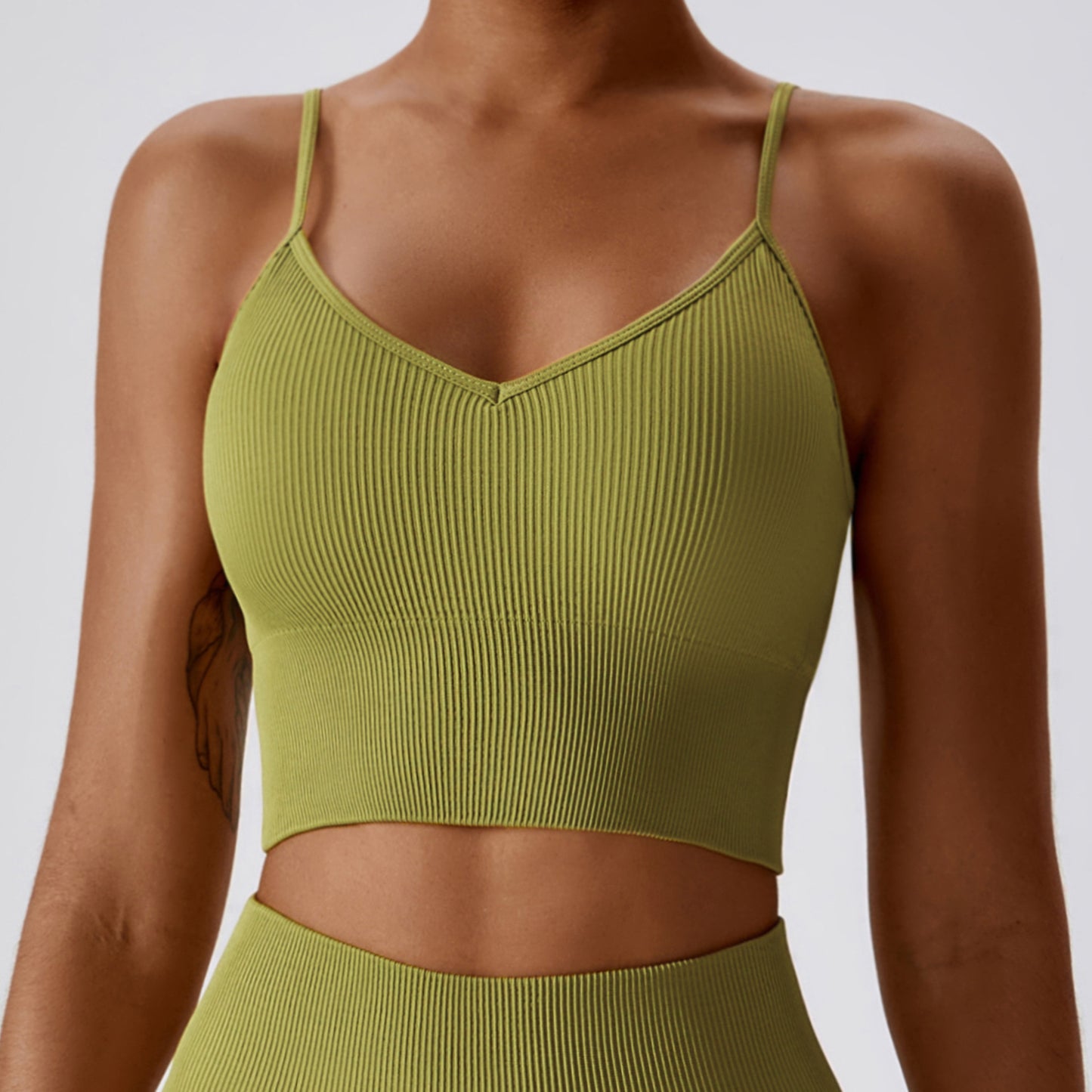 Seamless Knitted Thread Yoga Suit
