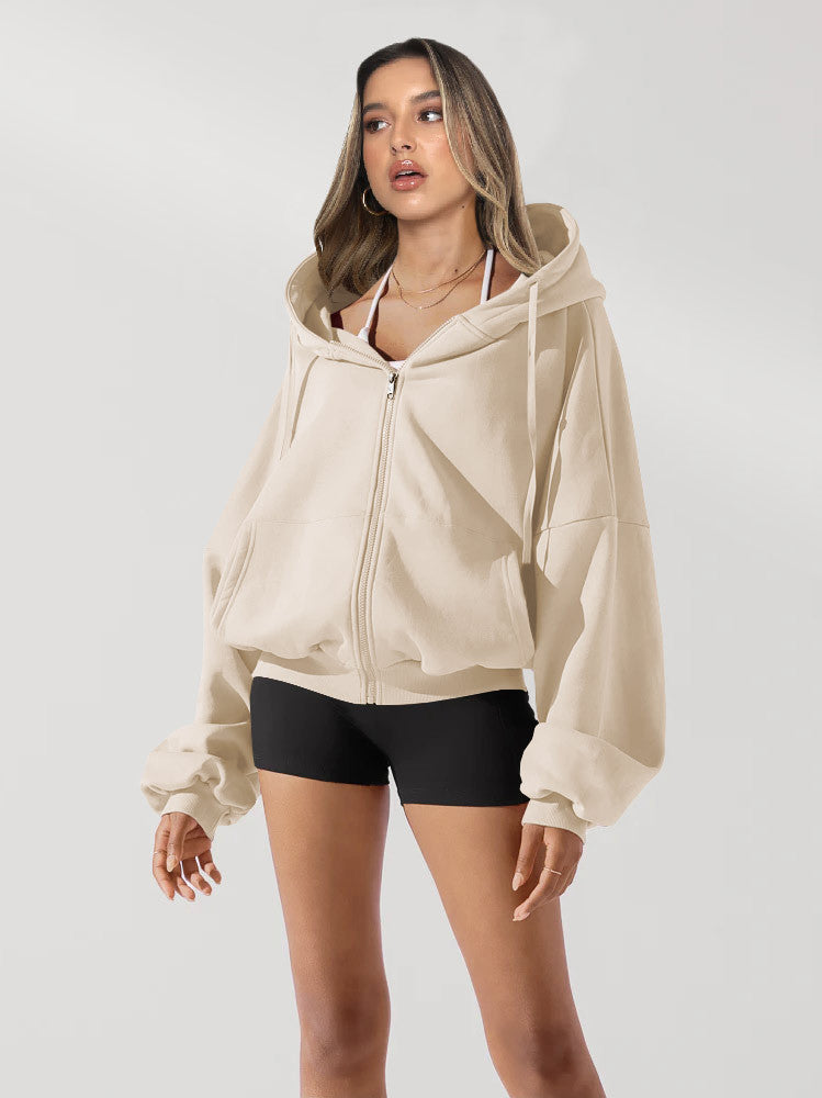 Women's Casual Solid Color Sports Jacket
