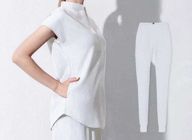 Elastic Female Brush Hand Suit Doctor Nurse Oral Work Suit