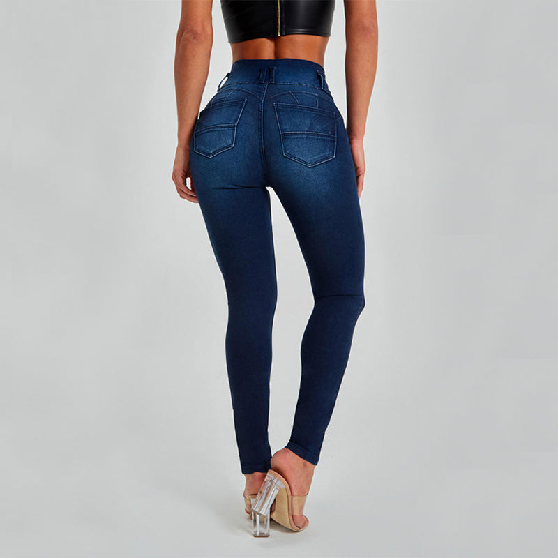 High Waist Jeans Women's Skinny Tight Stretch Shaping And Hip Lifting Pants