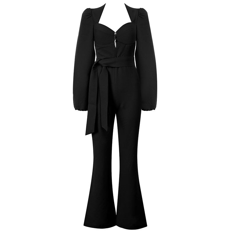 Siamese high waist pants