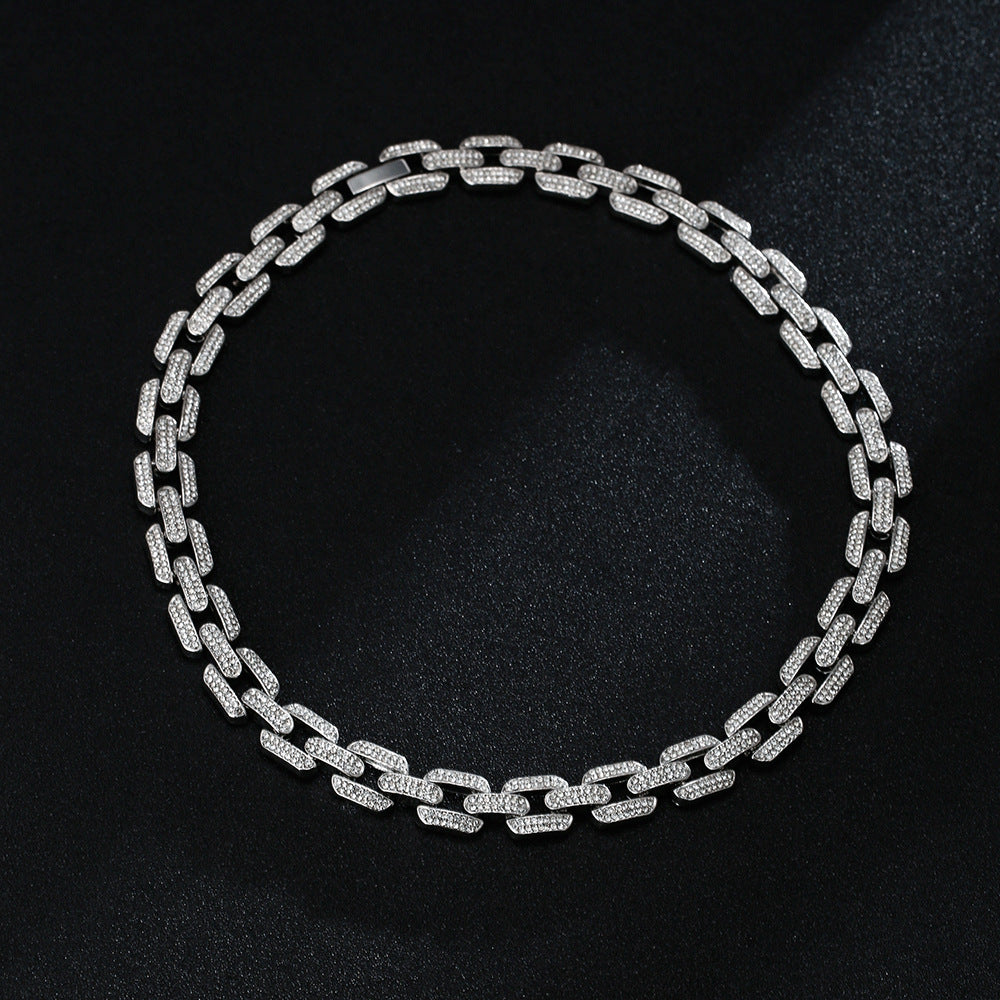Full Diamond Inlaid Necklace