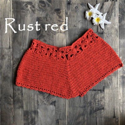 Knitted beach shorts