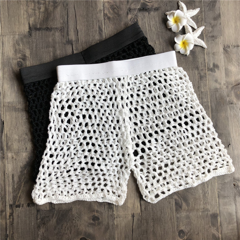 Fishing net hand hook cotton shorts