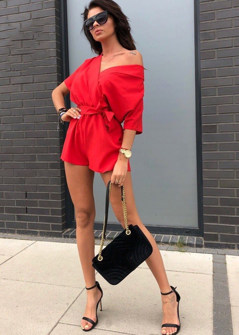 Solid color jumpsuit