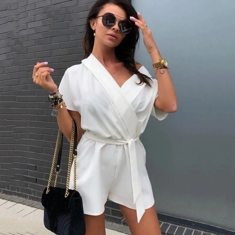 Solid color jumpsuit
