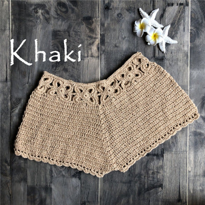 Knitted beach shorts