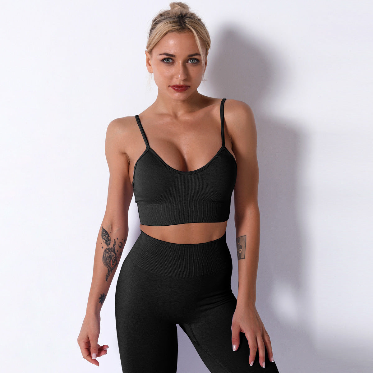 Seamless Yoga Sports Suit Female Summer