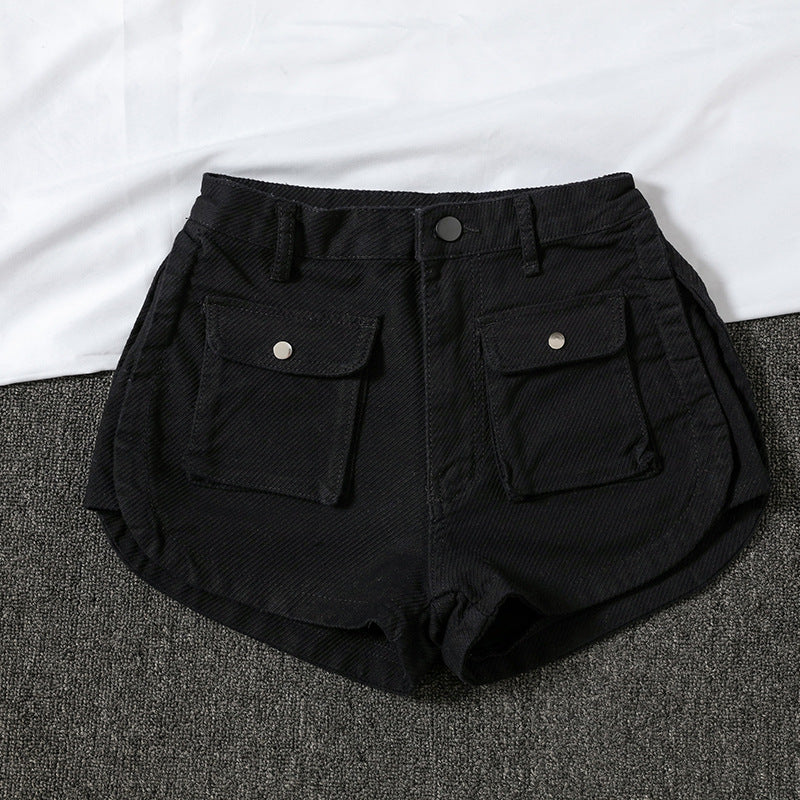 High Waist Slim Wide Leg Loose Shorts Hot Pants