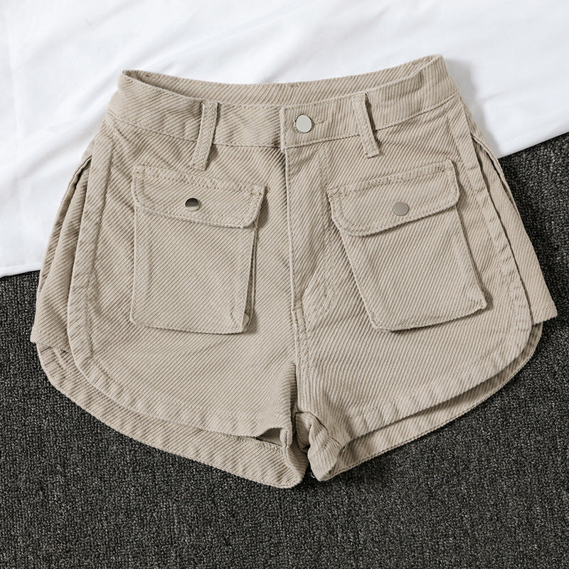 High Waist Slim Wide Leg Loose Shorts Hot Pants