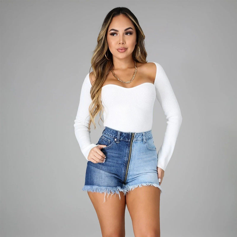 Thin High Waist Street Women's Jeans