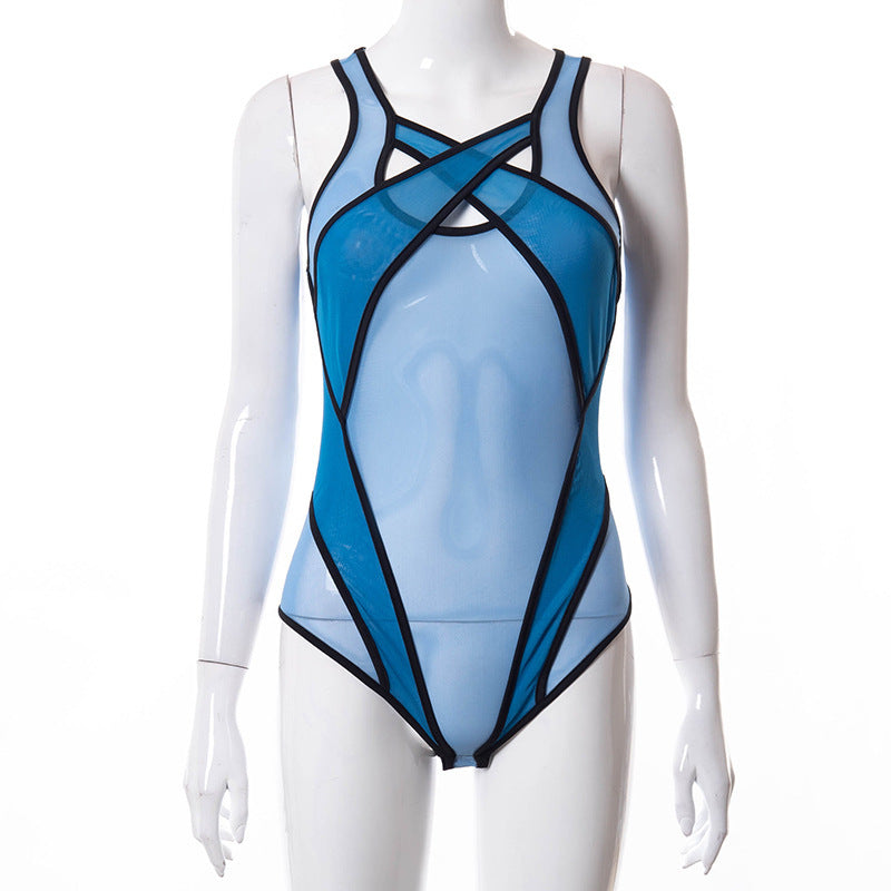Mesh See-through Hollow Bodysuit