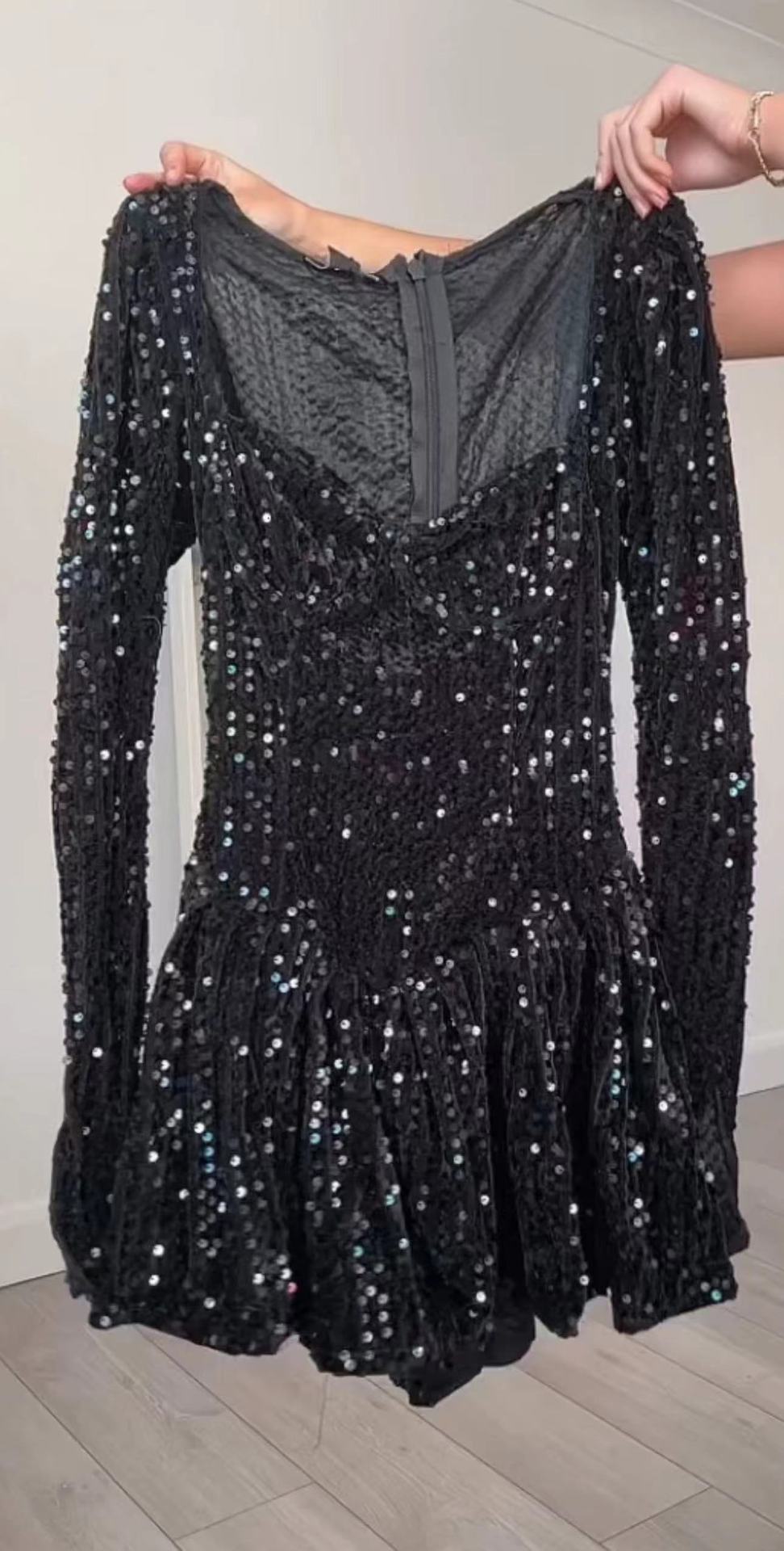 Fashionable Sequins Women's Jumpsuit Skirt
