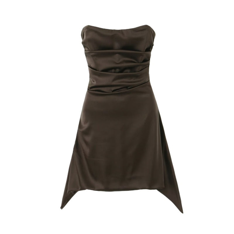 Strapless Slim Fit Irregular Dress