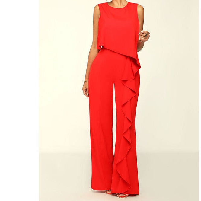 Fashion Women's Wear Solid Color Jumpsuit