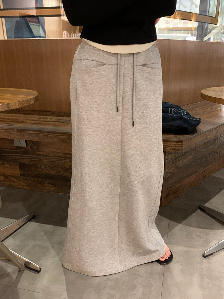 Lazy Casual Sweatshirt Skirt For Women