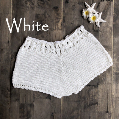 Knitted beach shorts