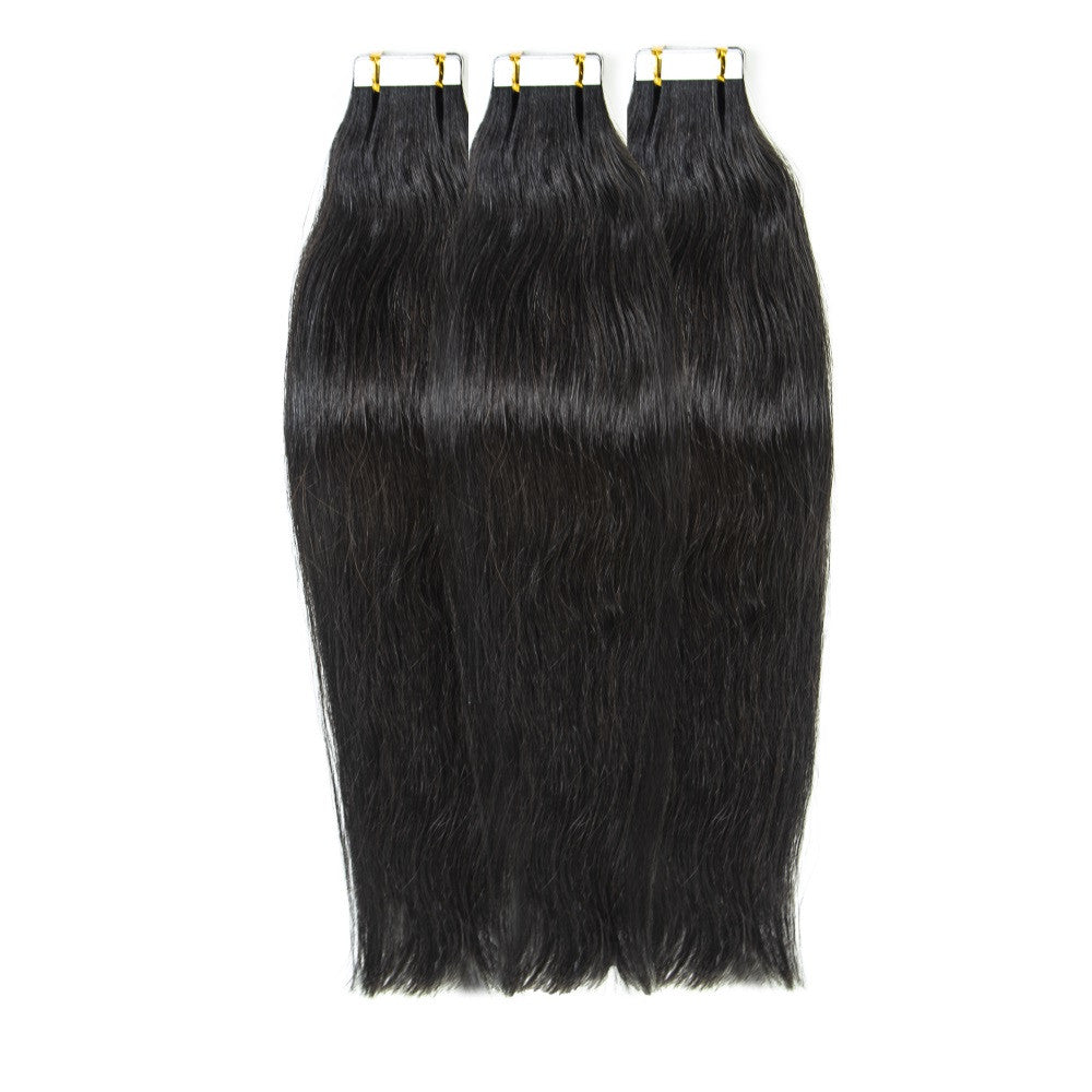 100% Indian Virgin Straight Human Hair Tape Ins
