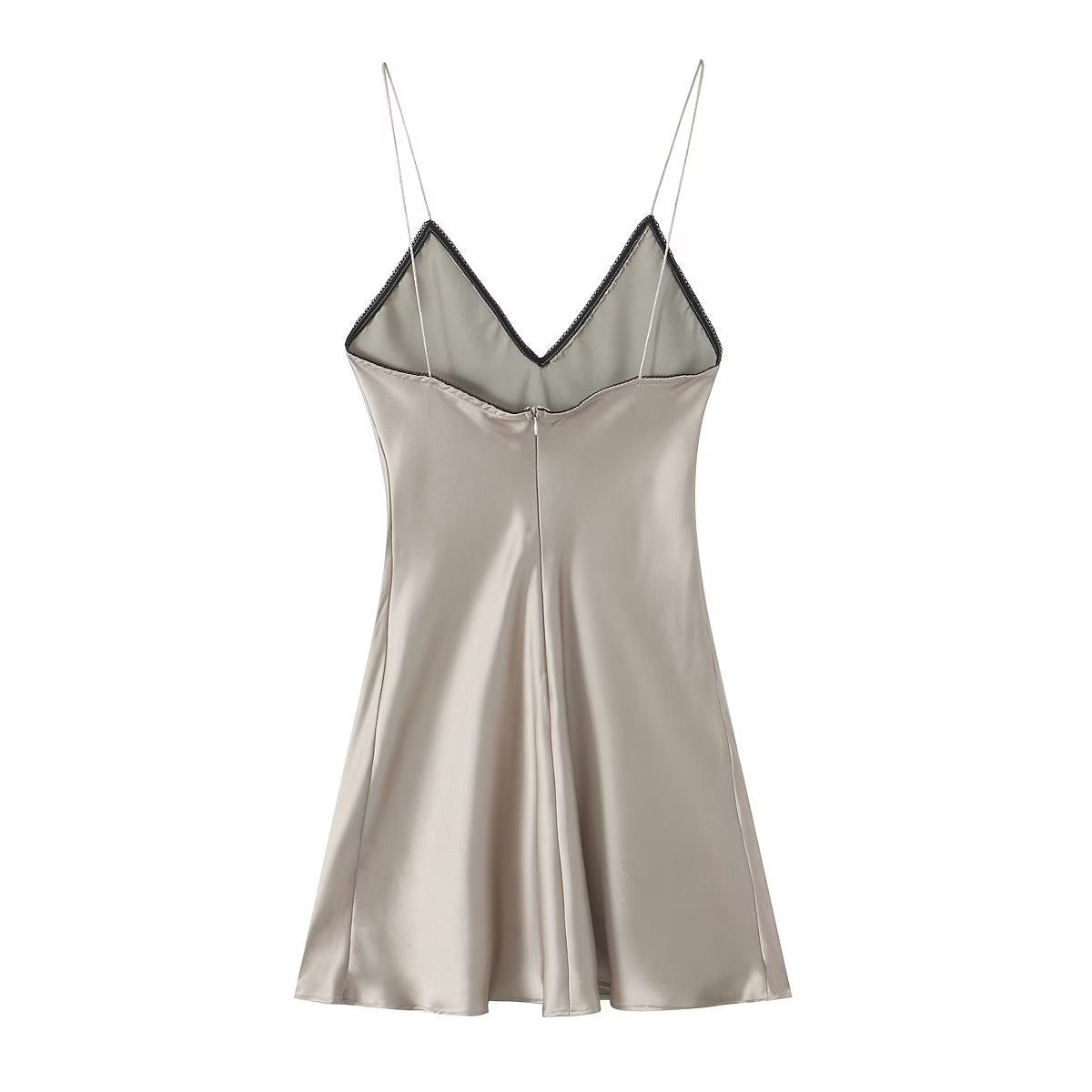 Women's Style Silk Satin Texture Dress