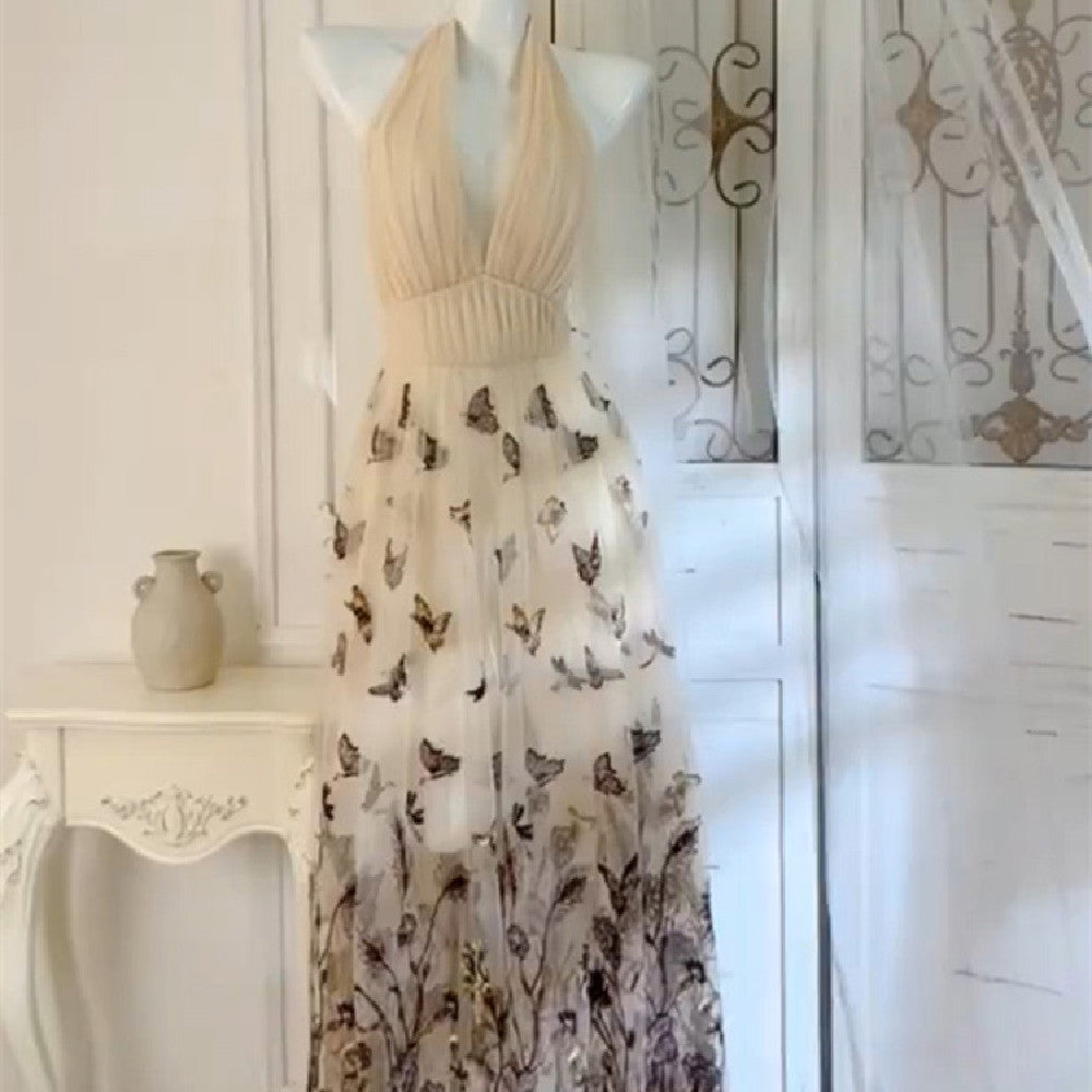 Women's Fashion Butterfly Print Dress
