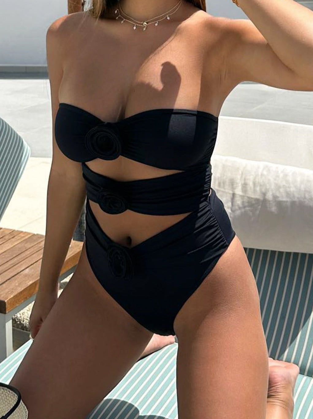 3D Flower Women's Bikini