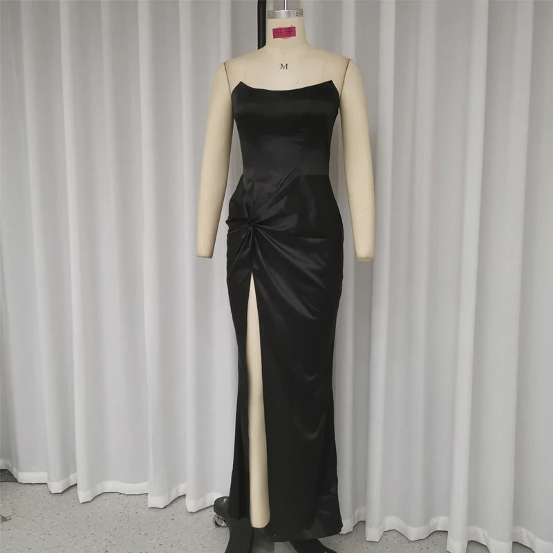 Design Graceful Tube Top Evening Dress