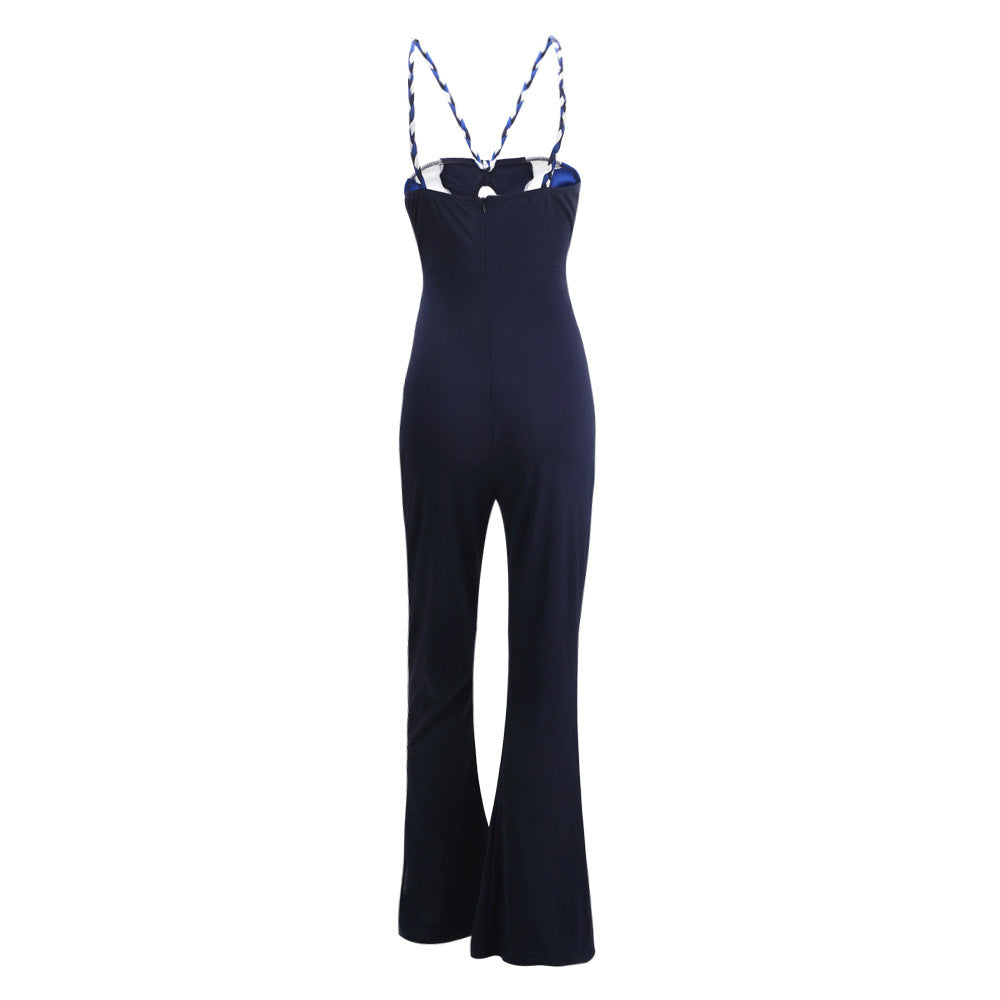 Fashion women's sling tube top jumpsuit