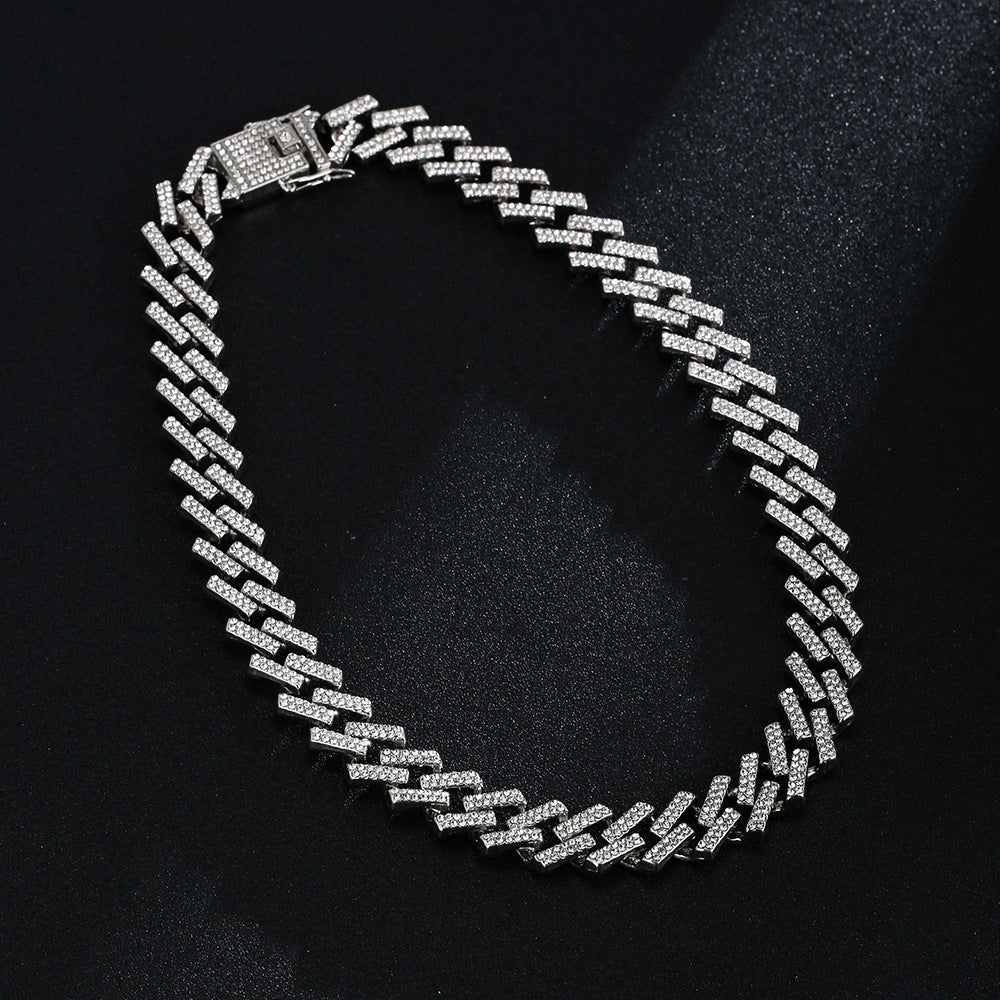 Full Diamond Inlaid Necklace