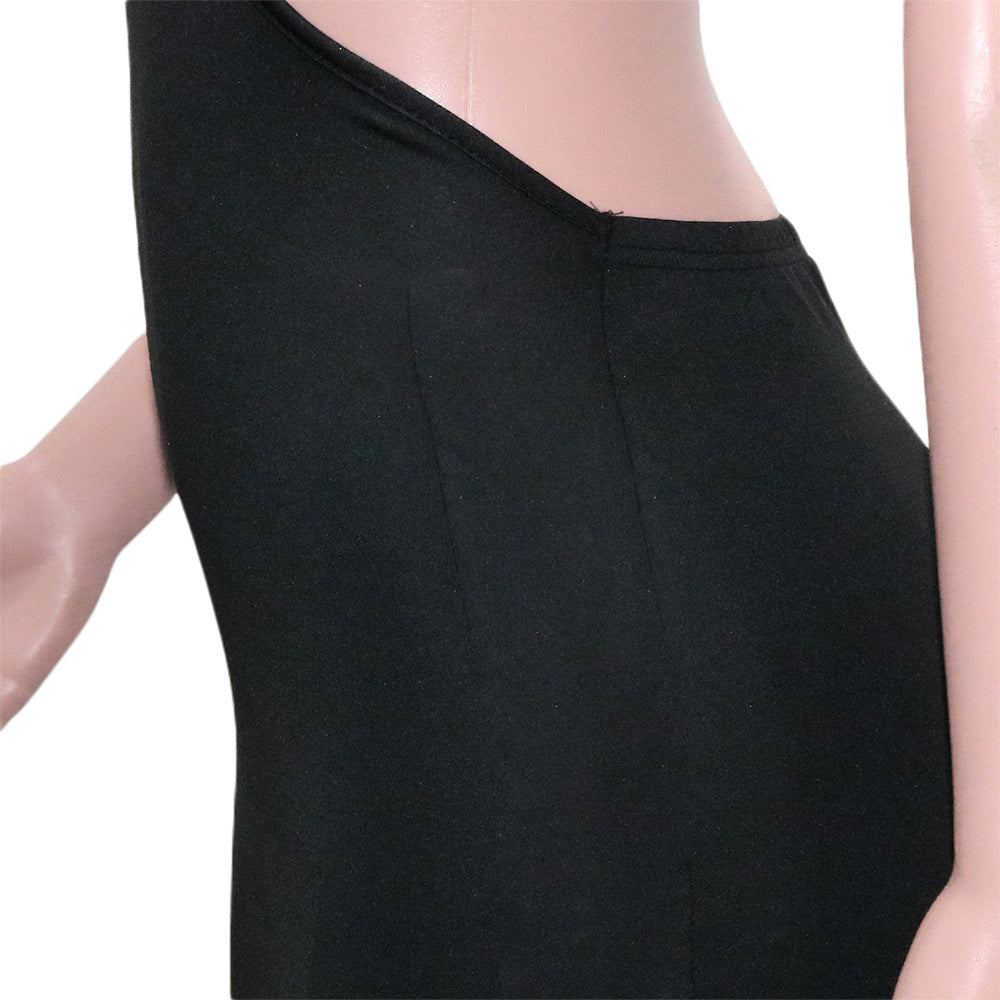 Cut-out Backless Sleeveless Mid-length Dress For Women