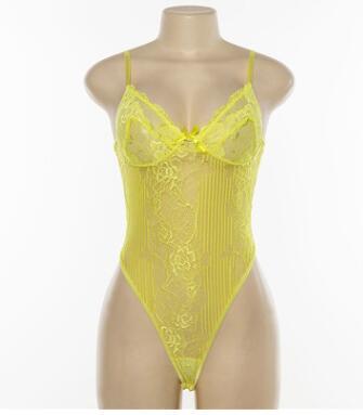 Summer new women's shoulder strap bow openwork lace jumpsuit