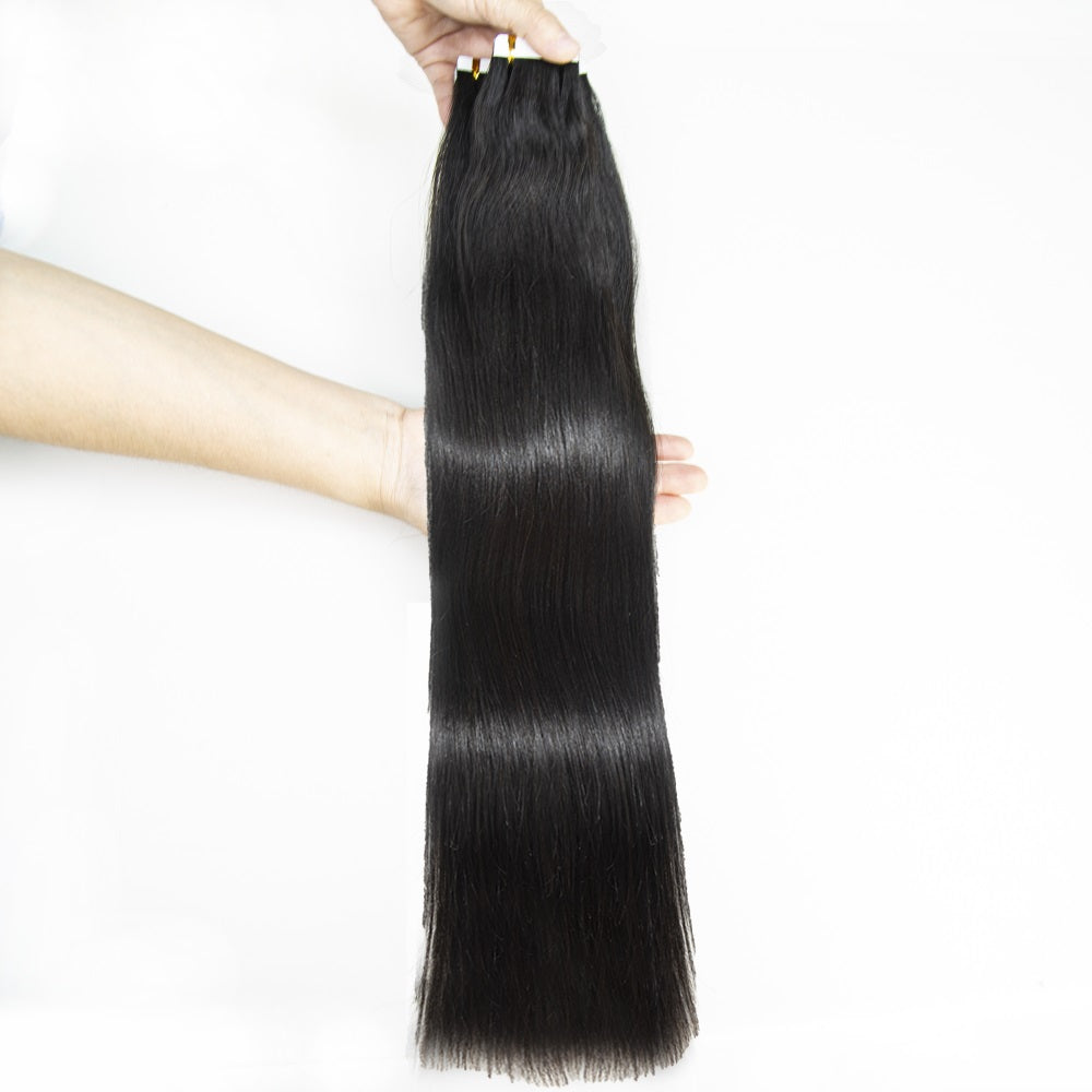 100% Indian Virgin Straight Human Hair Tape Ins
