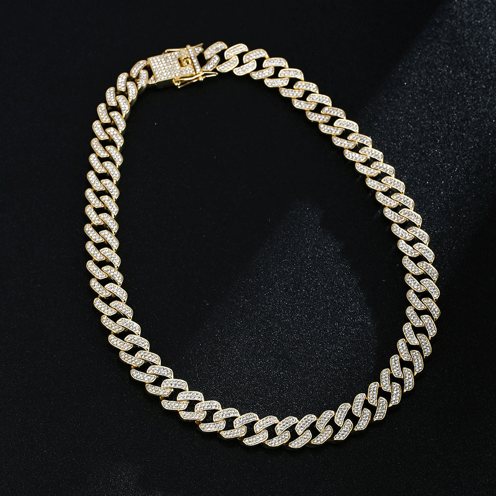 Full Diamond Inlaid Necklace