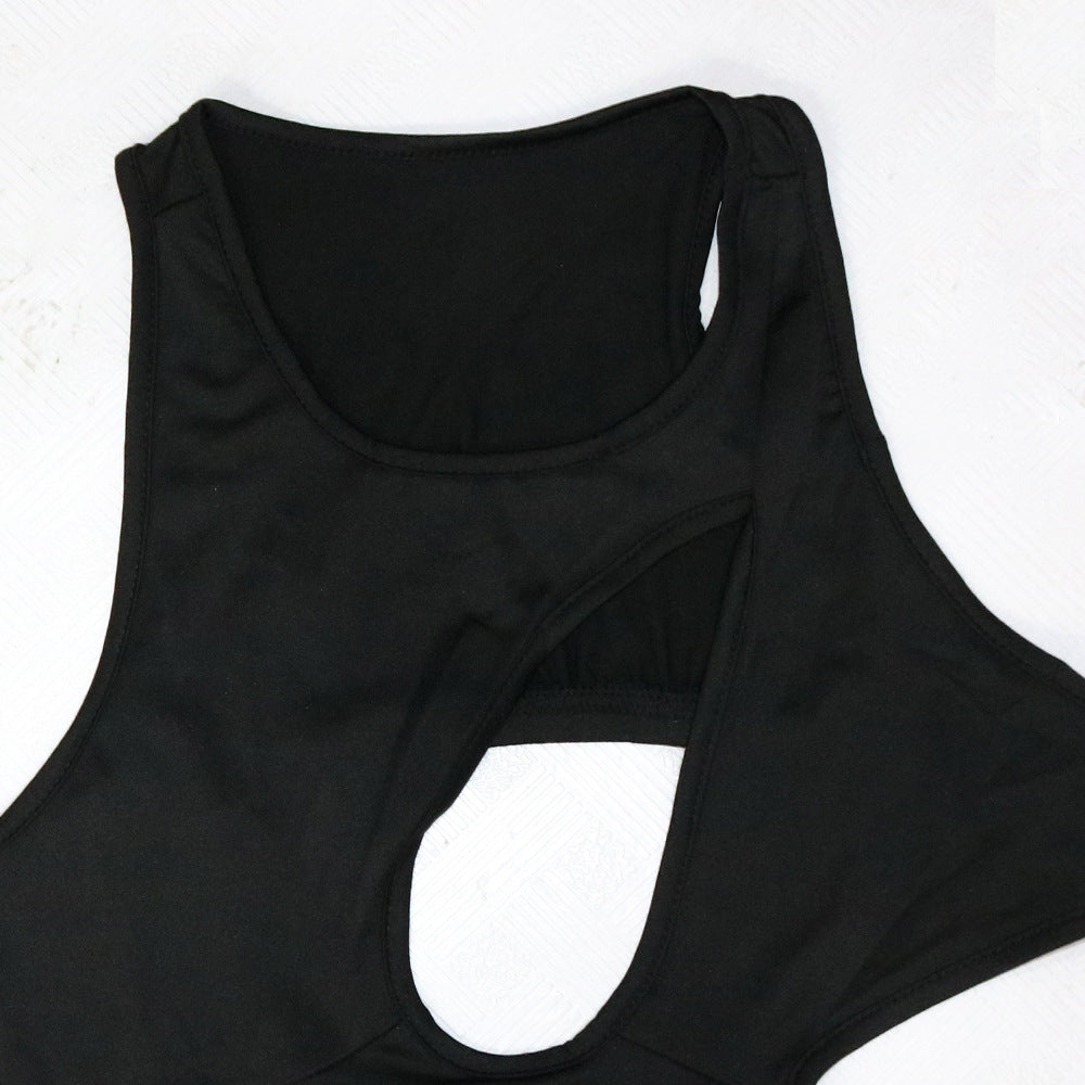 Cut-out Backless Sleeveless Mid-length Dress For Women
