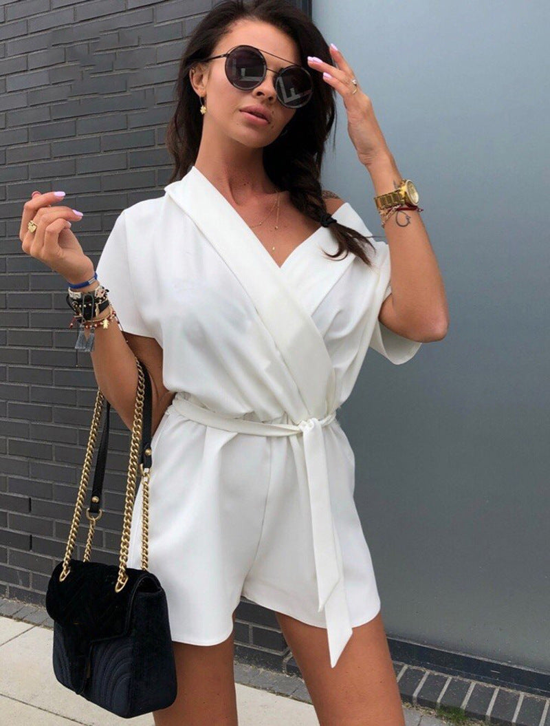 Solid color jumpsuit