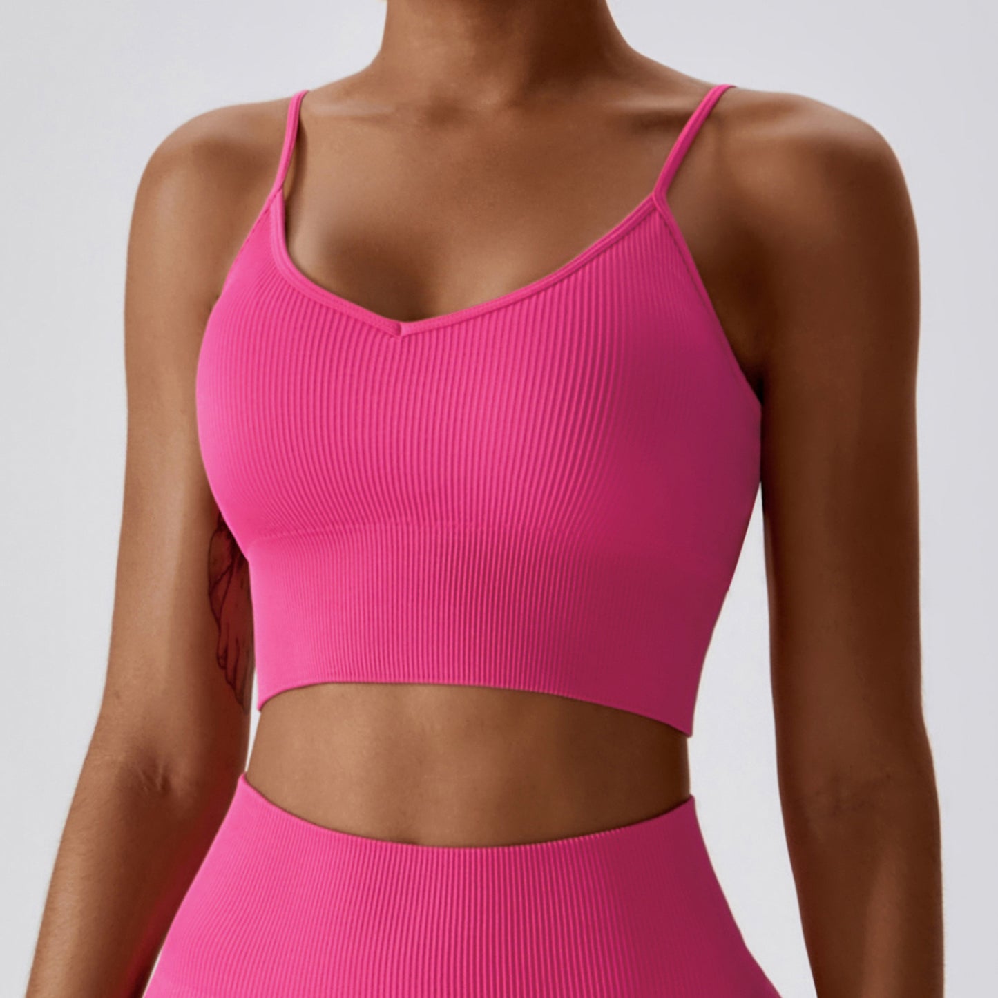 Seamless Knitted Thread Yoga Suit