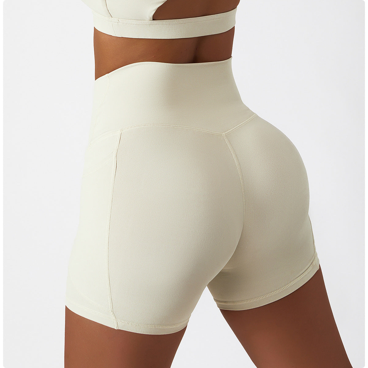 Women's Fashion Sports Shorts High Waist Tight Bottoming