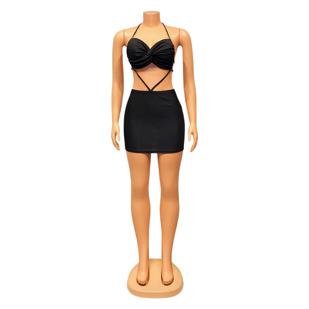 Women's Tight Cross Lace-up Dress