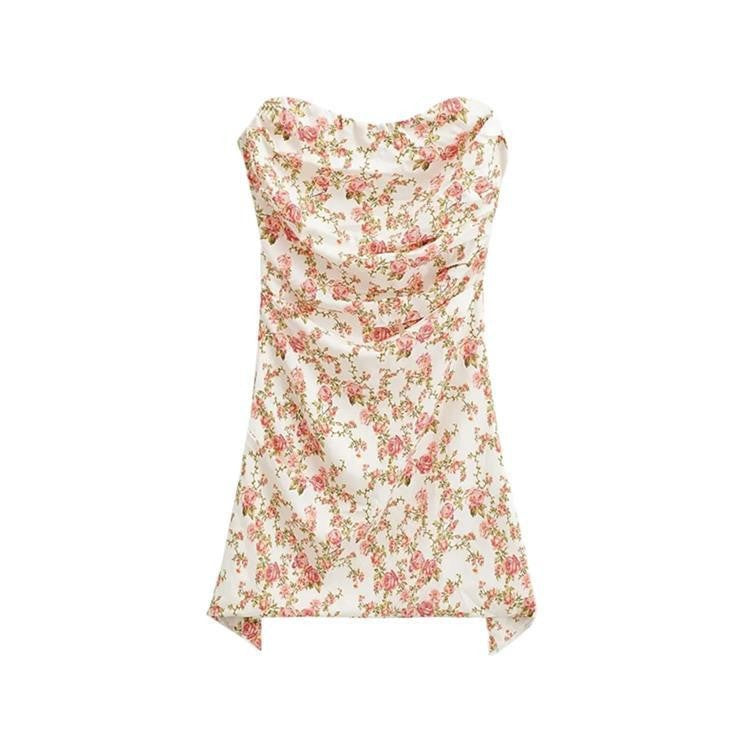 Strapless Slim Fit Irregular Dress