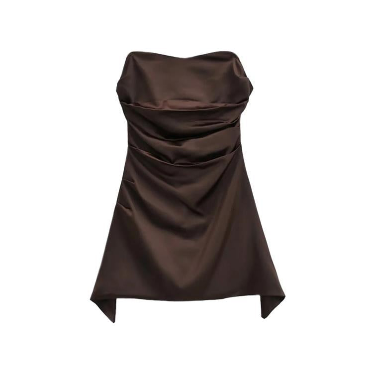 Strapless Slim Fit Irregular Dress