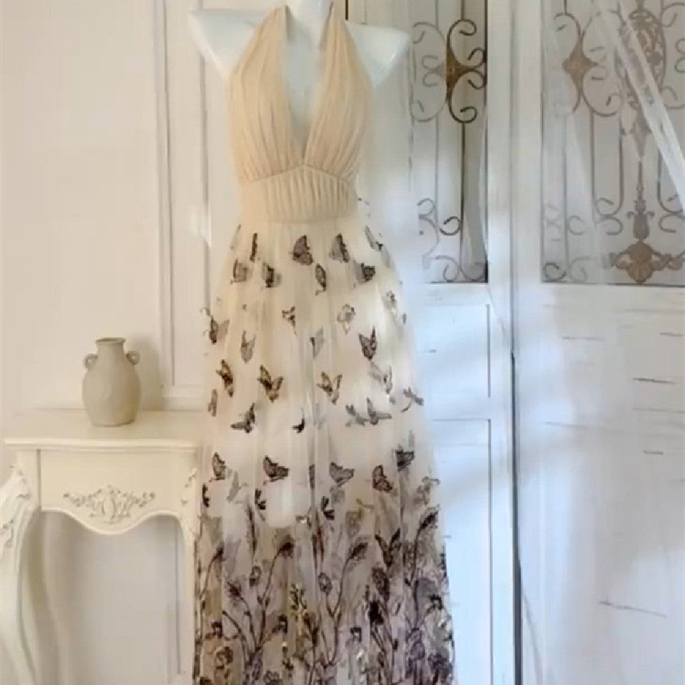 Women's Fashion Butterfly Print Dress
