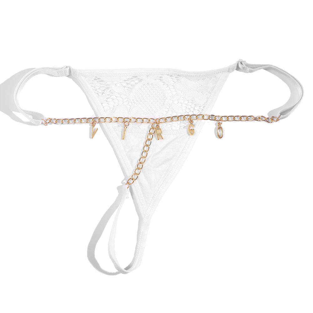Stainless Steel Letter Pendant Shorts