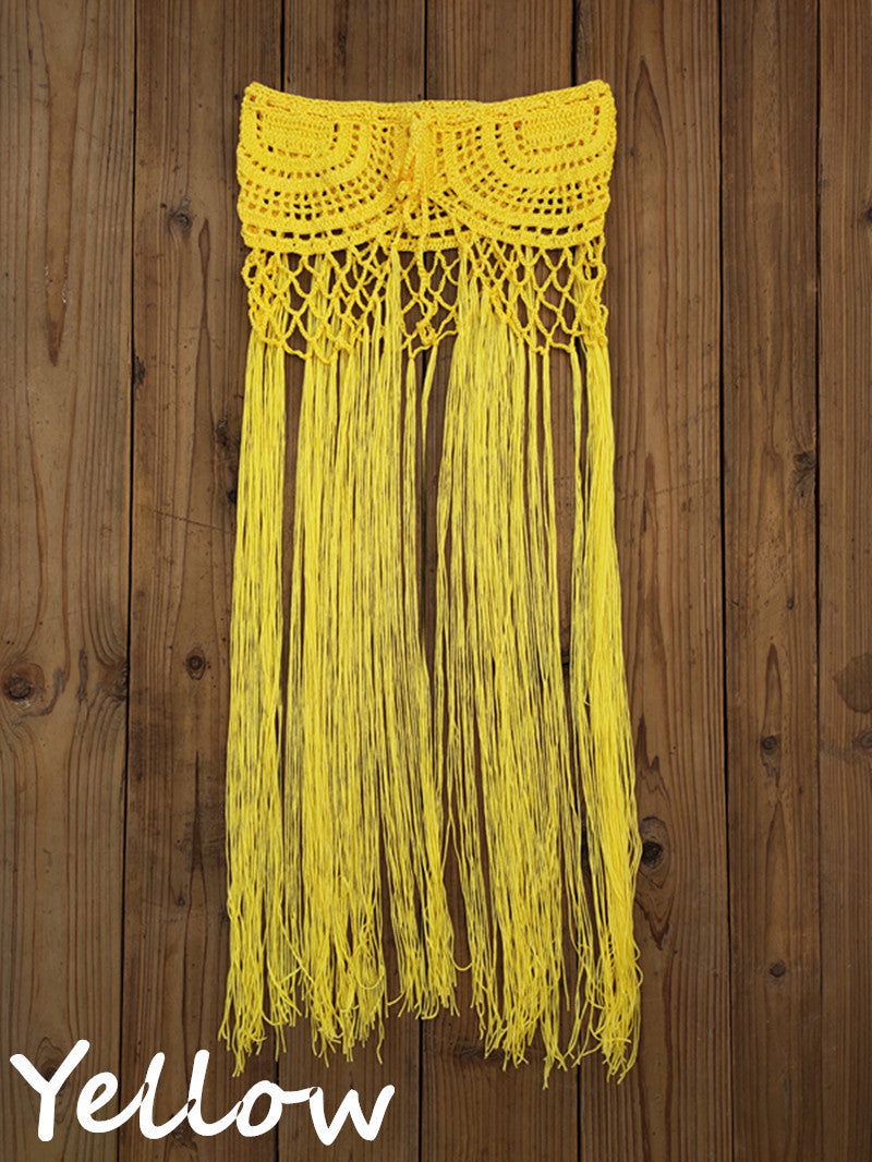 Hand Crocheted Beach Dress Bikini Cover Skirt