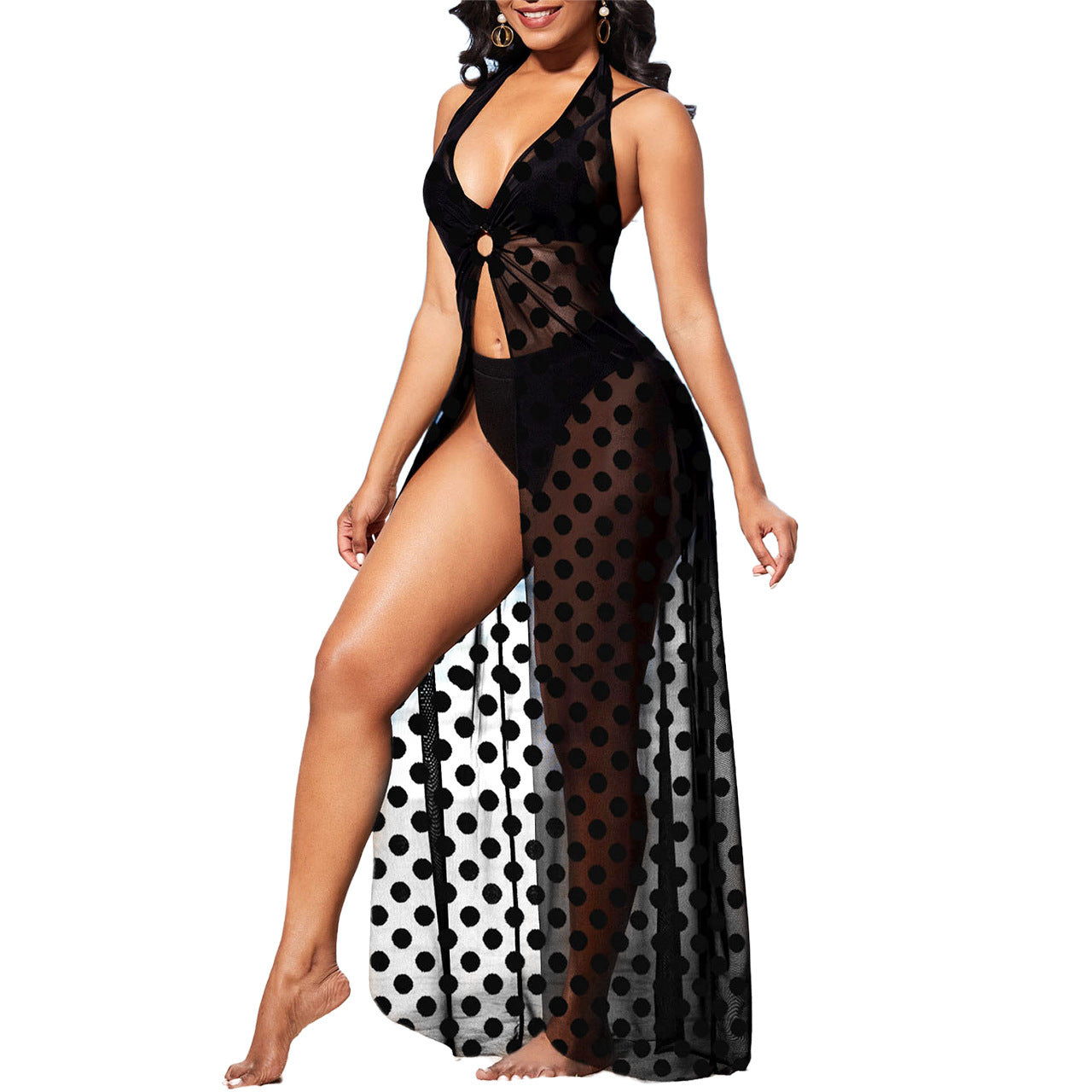Perspective Polka Dot Blouse Skirt