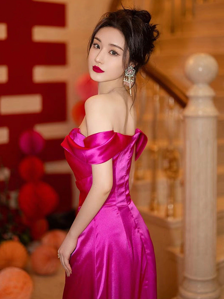 Women's Fashion Personalized Off-shoulder Dress