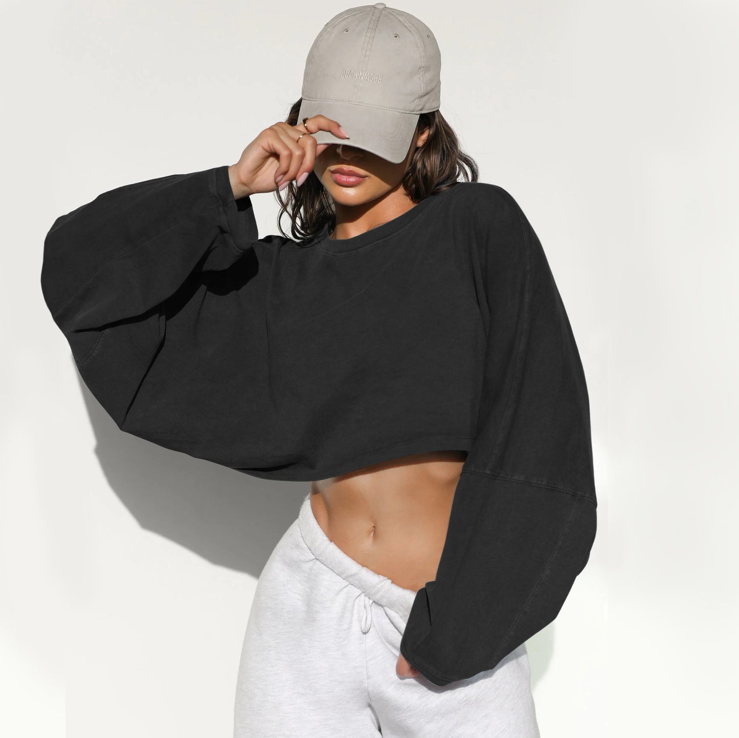 Round Neck Sweater Short Sports Bottoming Shirt