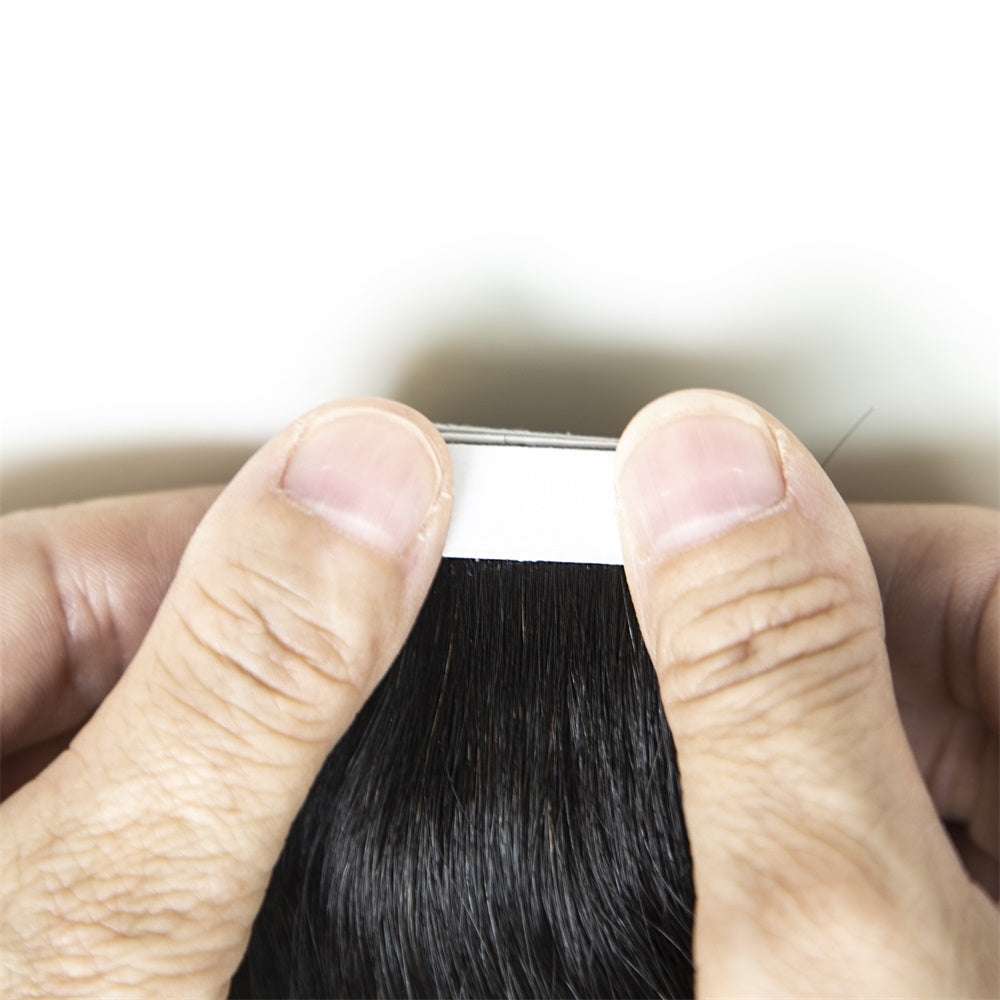 100% Indian Virgin Straight Human Hair Tape Ins