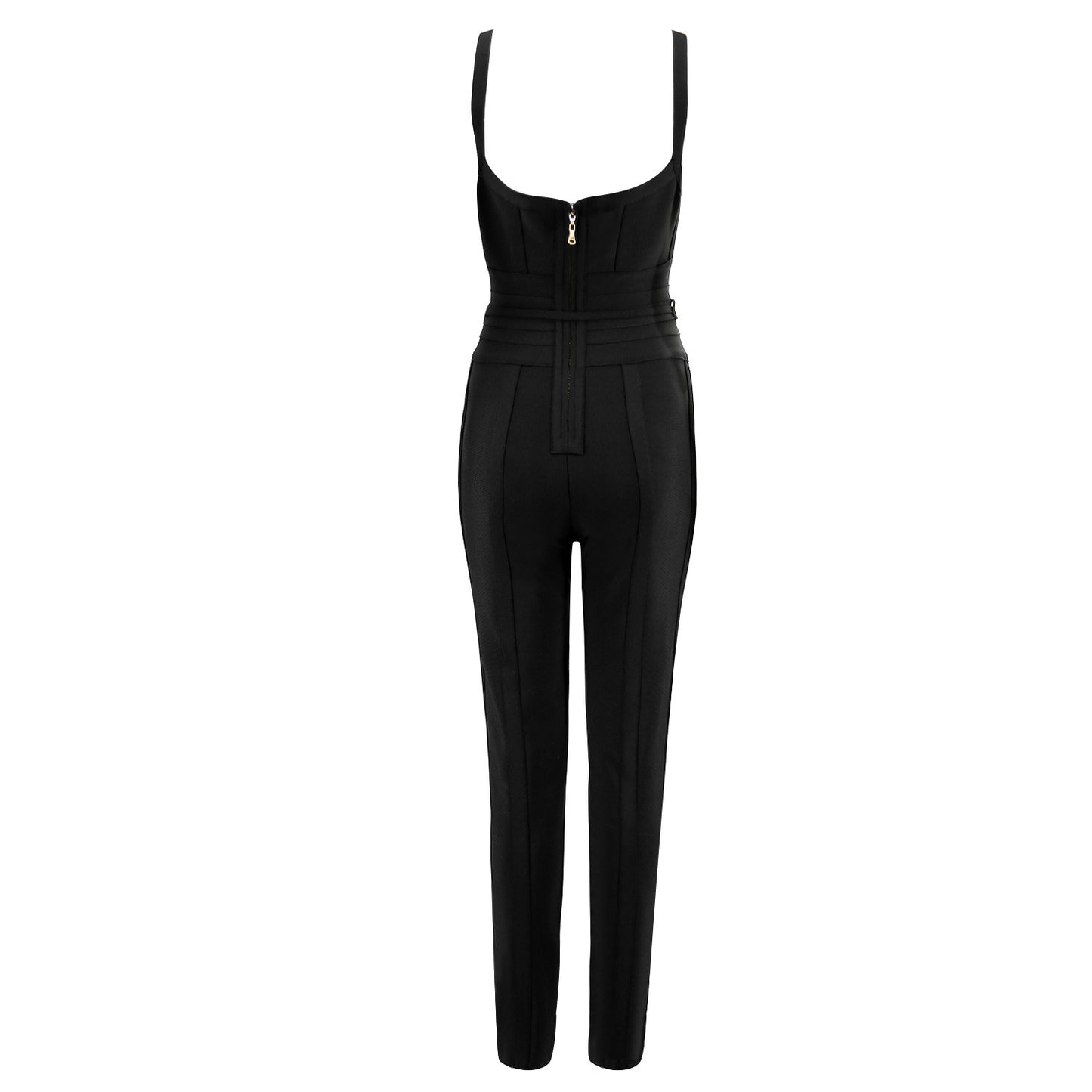 V-neck sling slim jumpsuit